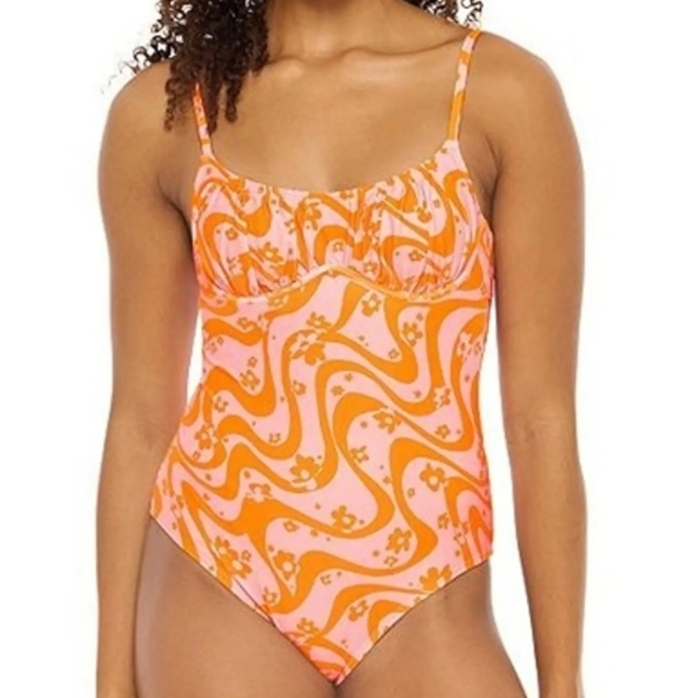 Ninety-Nine Retro Floral One Piece Swimsuit